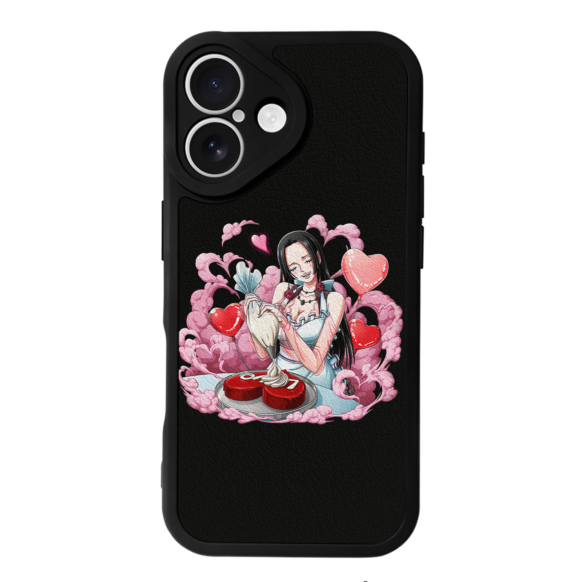 （画像用） ワンピース ボア・ハンコック ONE PIECE Boa·Hancock 【iPhone 16シリーズ対応】シリコンスマホケース（レザー調） 材質：シリコン